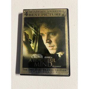 A Beautiful Mind 2001 DVD Movie Two-Disc Awards Edition Russell Crowe Pre-Owned